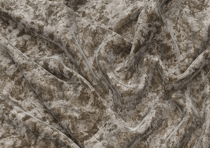 Cyrus Crushed Velvet, Latte - Motorised Roman Blind - Image 4